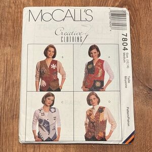 McCall's Creative Clothing Pattern - Multicolor Fiber Arts Design